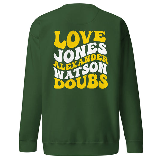 Green Bay Groovy Unisex Premium Sweatshirt