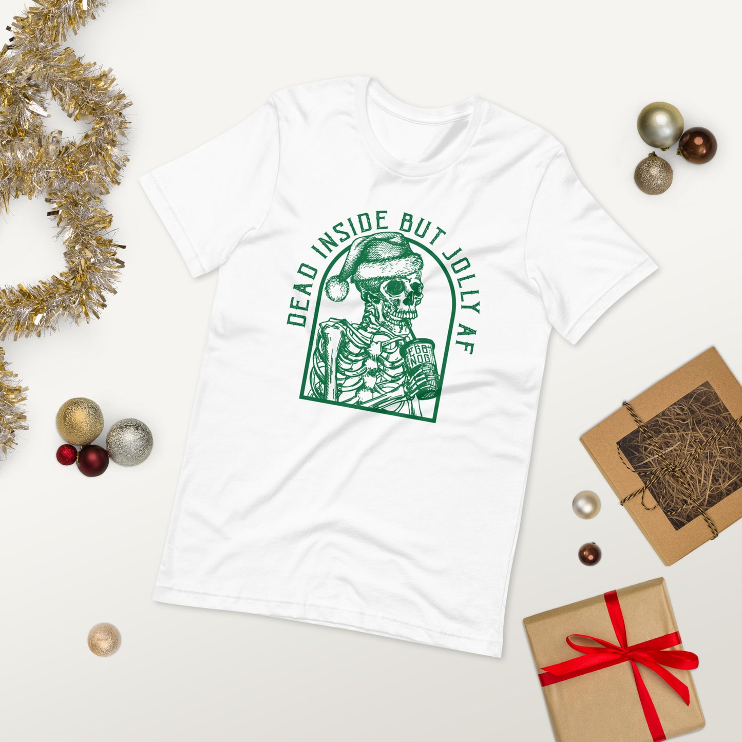 Dead Inside But Jolly AF Premium Cotton T-Shirt