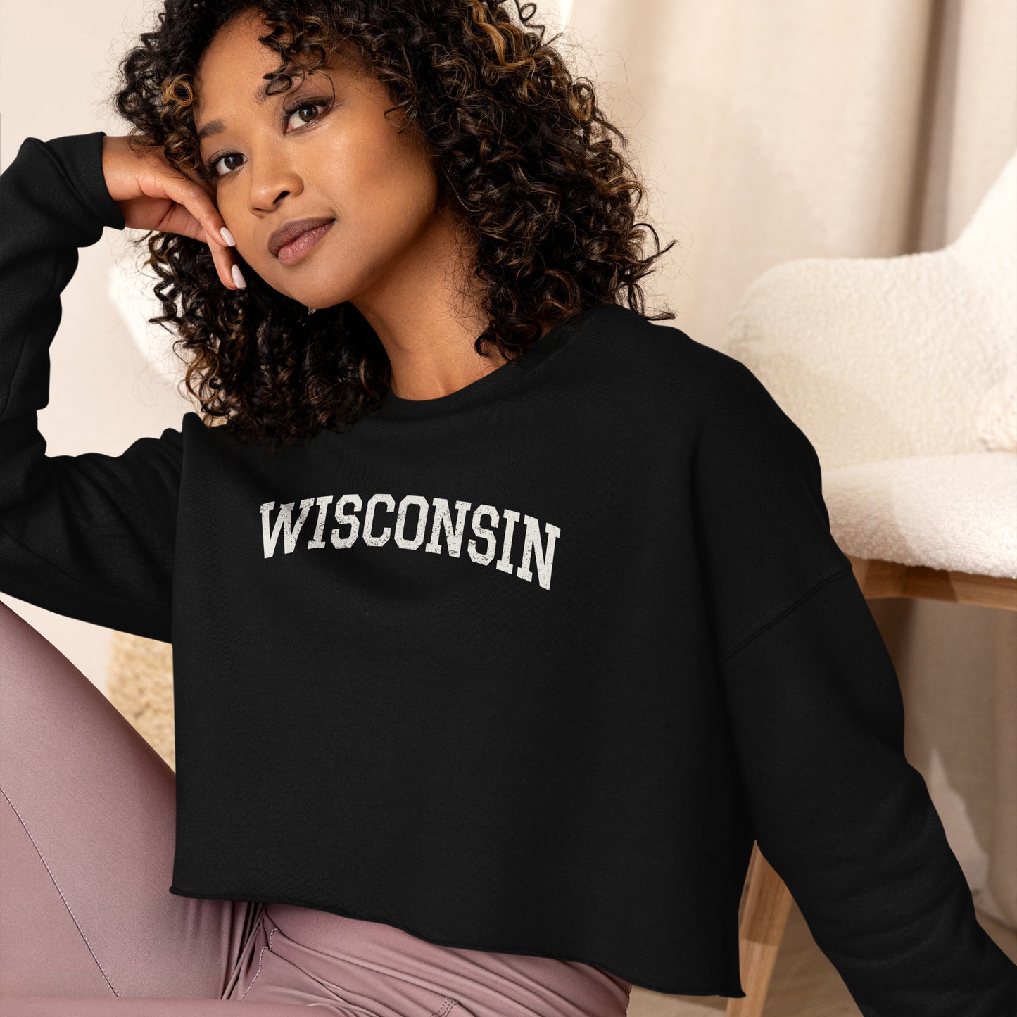 Wisconsin Crop Sweatshirt