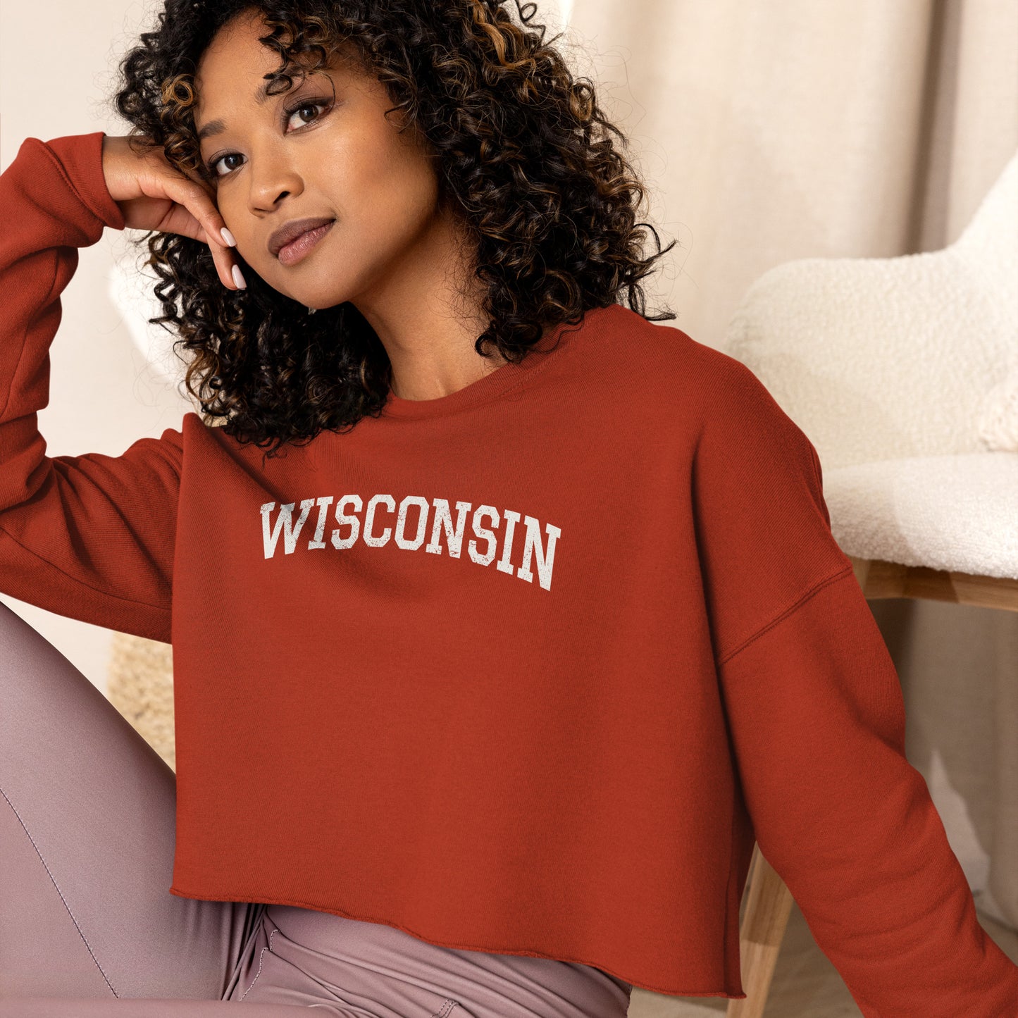 Wisconsin Crop Sweatshirt