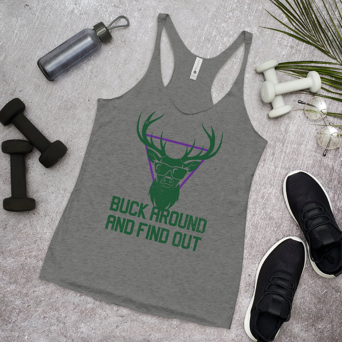 Buck Around Premium Women's Racer Back T-Top