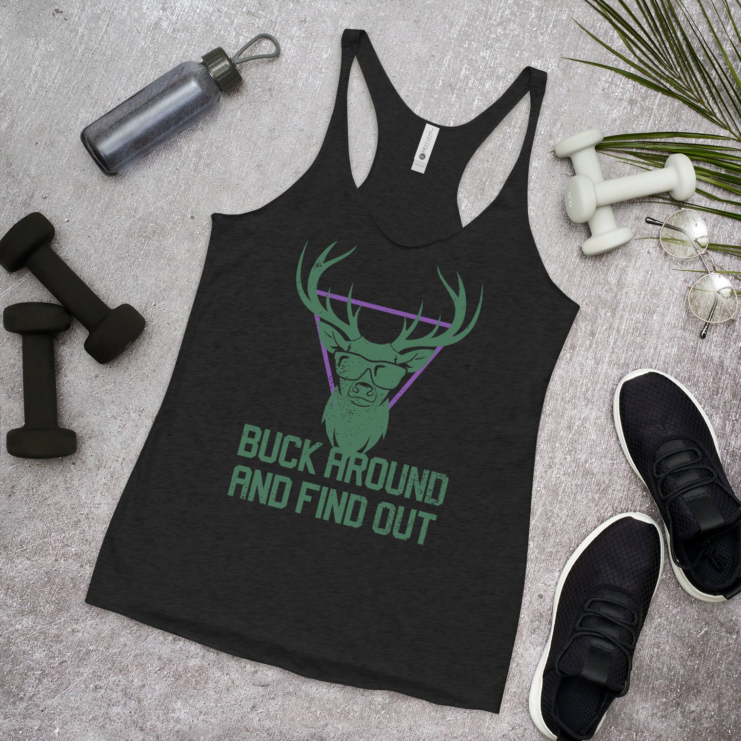 Buck Around Premium Women's Racer Back T-Top